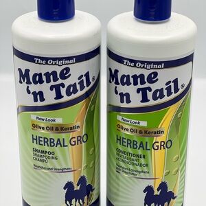 Shampoo and Conditioner 1 Set - Green and Blue Herbal Gro